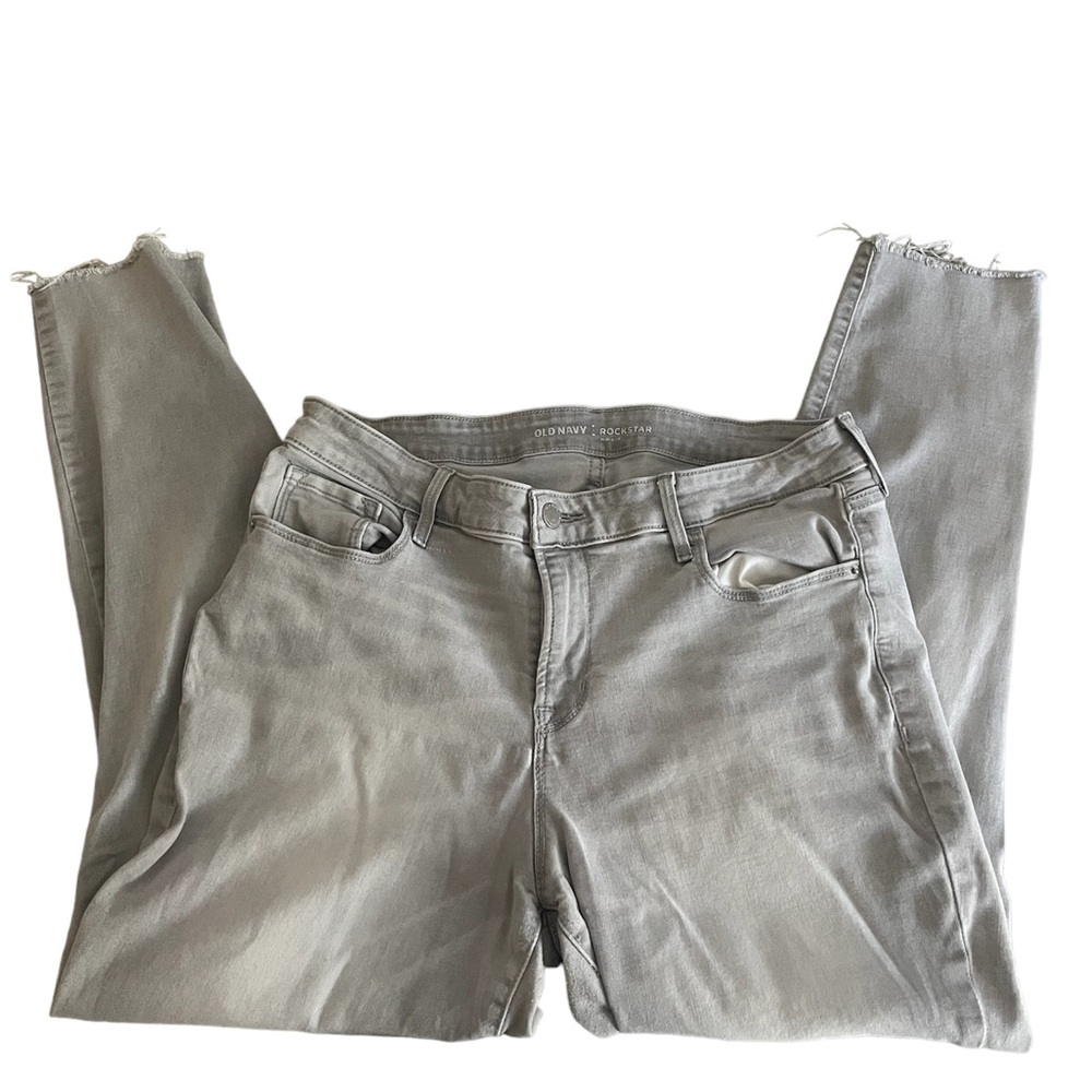 Light Grey Mid Rise Jeans Old Navy